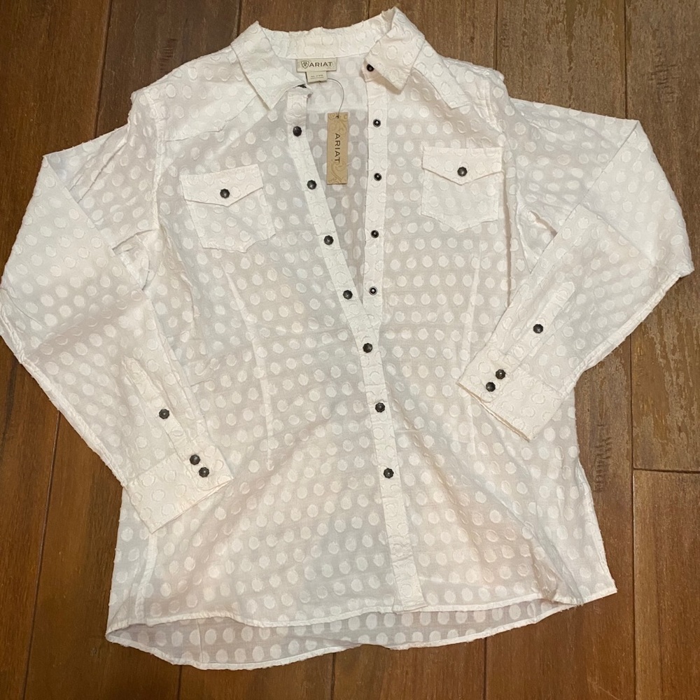 Women’s White Button Down Shirt
